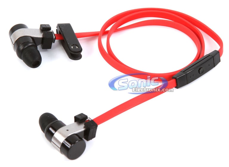 Novero Rockaway Wireless Bluetooth Headset Headphones (Red) Image 2
