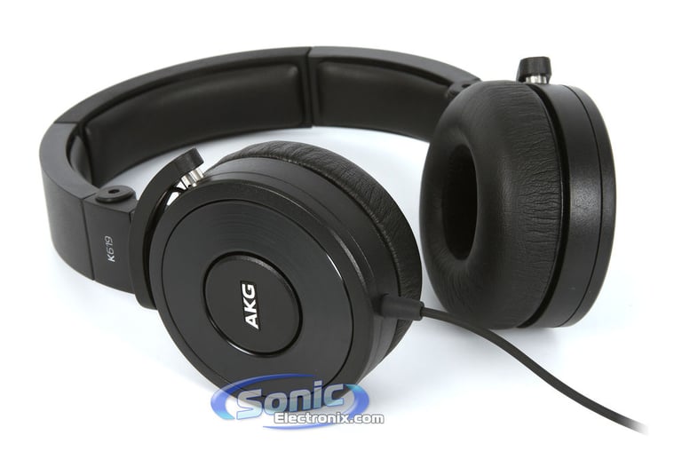 AKG K619BLK (K 619 BLK) Premium DJ Headphones Headset - Black (Open Box) Image 15