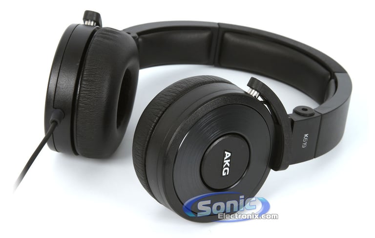 AKG K619BLK (K 619 BLK) Premium DJ Headphones Headset - Black (Open Box) Image 16