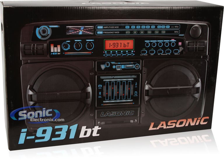 Lasonic Limited Edition Ghetto Blaster i931x Throwback - Multi Color/Black Image 7