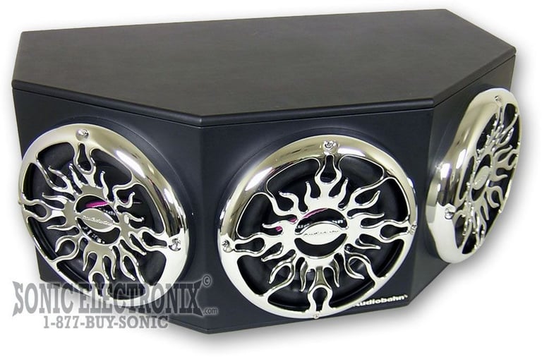 Audiobahn ABB123Q Triple 12" Sealed Enclosure + Grills Image 1