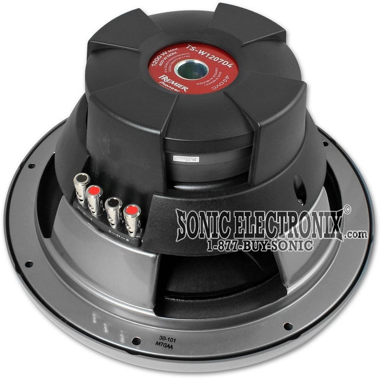 Pioneer Premier TS-W1207D4 R/B Image 3
