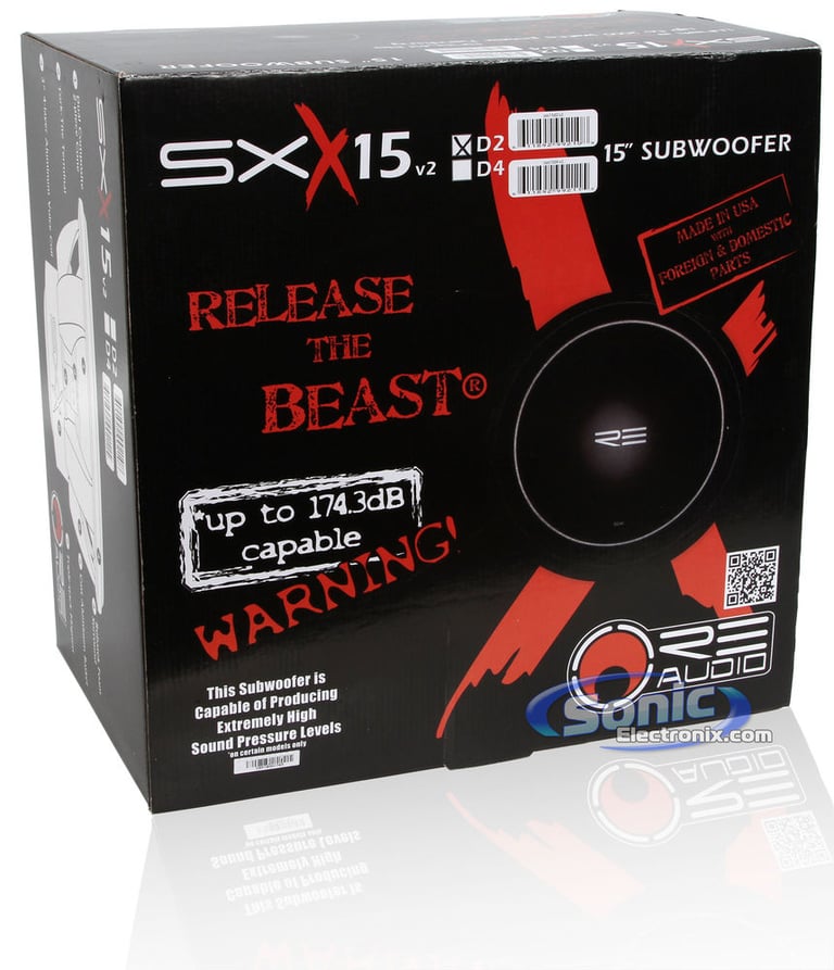 RE Audio SXXv2-15D2 Open Box Complete (Very Good, Used) Image 5