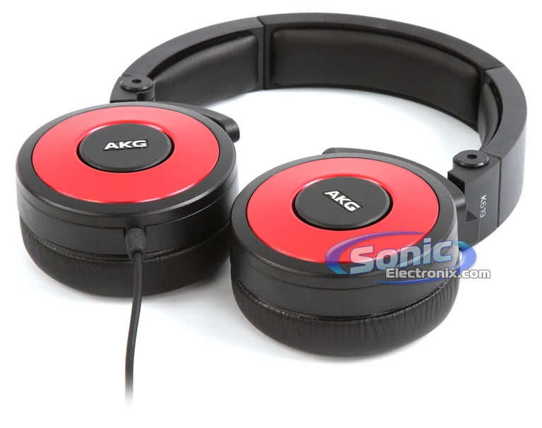 AKG K619RED (K 619 RED) Premium DJ-Style Headphones - Red (Open Box) Image 6