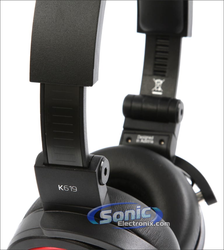 AKG K619RED (K 619 RED) Premium DJ-Style Headphones - Red (Open Box) Image 9