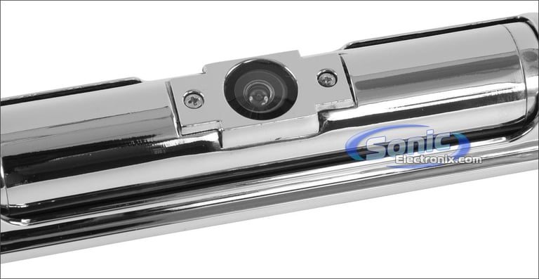 HD Bar-Type Chrome License Plate Camera Image 2