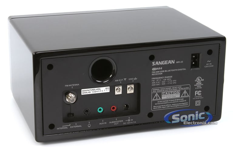 Sangean WR-22BK (Black) Image 4