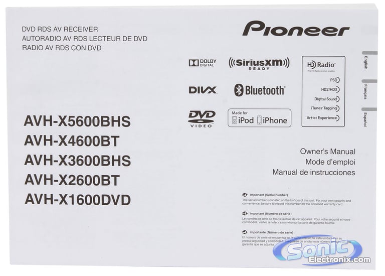 Pioneer AVH-X1600DVD Image 8