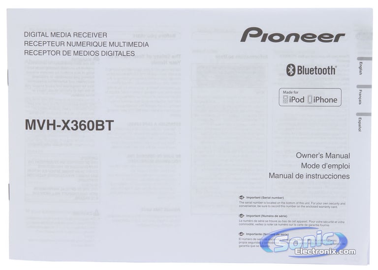 Pioneer MVH-X360BT (Open Box, Complete) Image 9