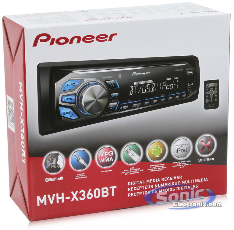 Pioneer MVH-X360BT (Open Box, Complete) Image 10