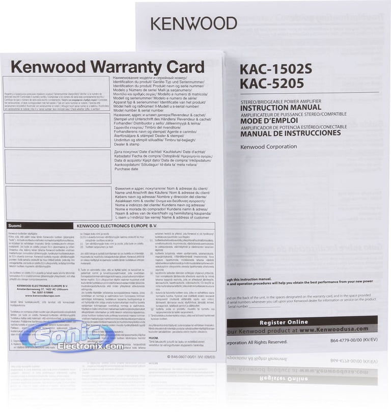 Kenwood KAC-1502S + 8 Gauge Amplifier Wiring Kit Image 6