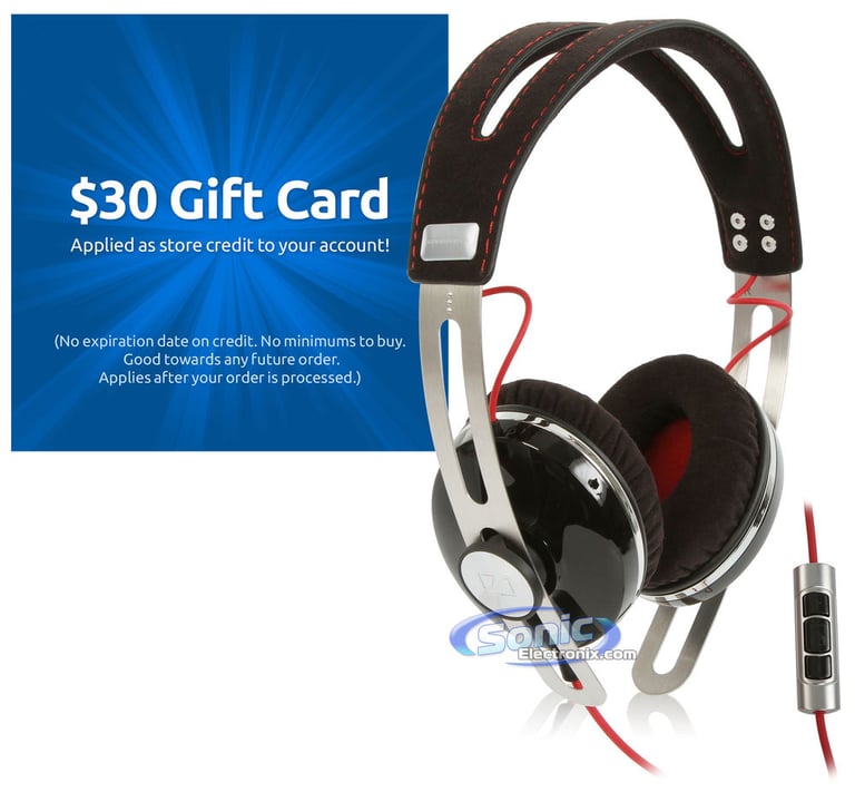 Sennheiser Momentum On-Ear Black + $30 eGift Card Image 1