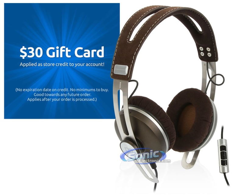 Sennheiser Momentum On-Ear Brown + $30 eGift Card Image 1