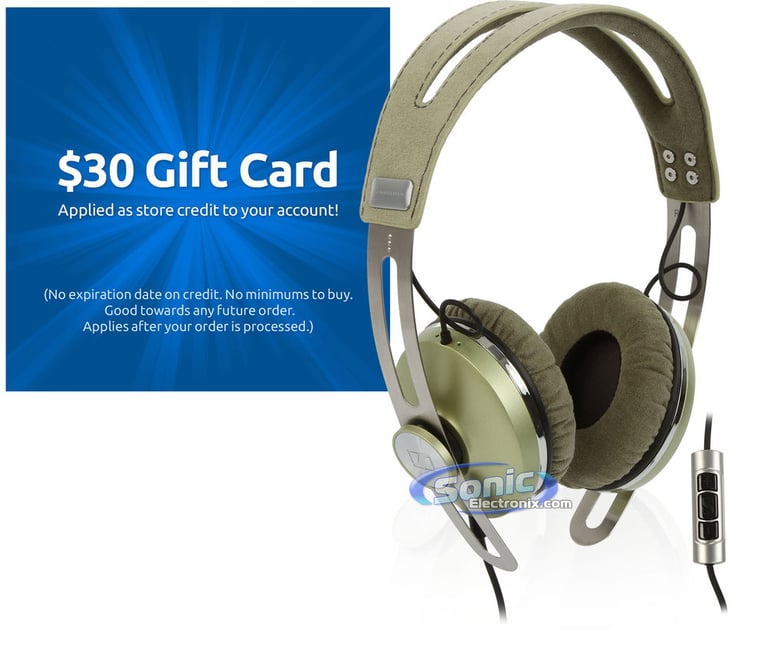 Sennheiser Momentum On-Ear Green + $30 eGift Card Image 1