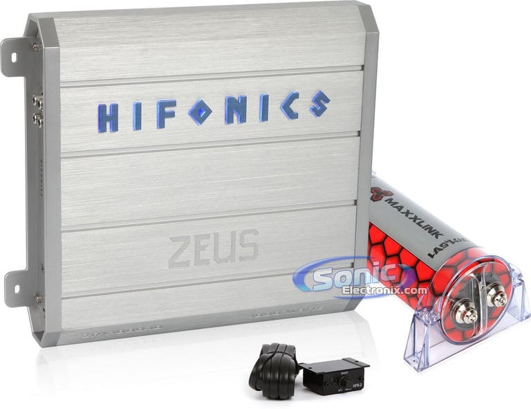 Hifonics ZRX1000.1D + Maxxlink 1.5 Farad Capacitor Image 1