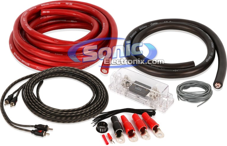 RE Audio CTX-1600.2 + 0 Gauge Amplifier Wiring Kit Image 3