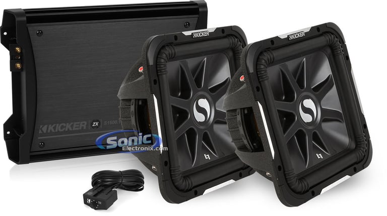 Kicker ZXS1500.1 Amp + (2) Kicker S12L72 Image 1