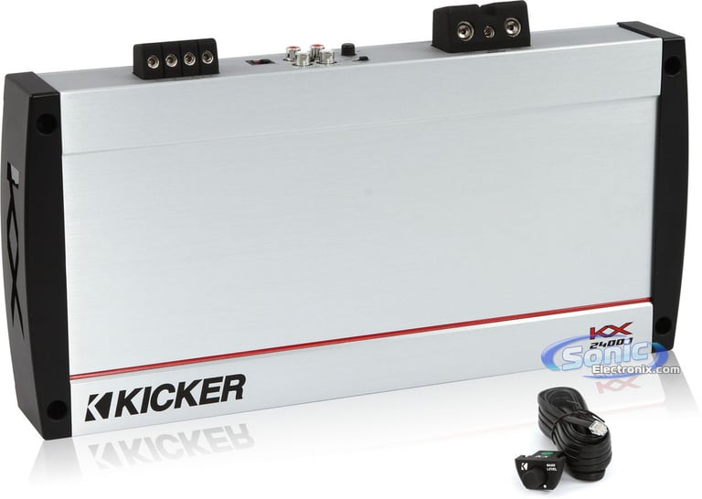 Kicker KX2400.1 Amp + (2) NVX VCW122 Subs Image 2