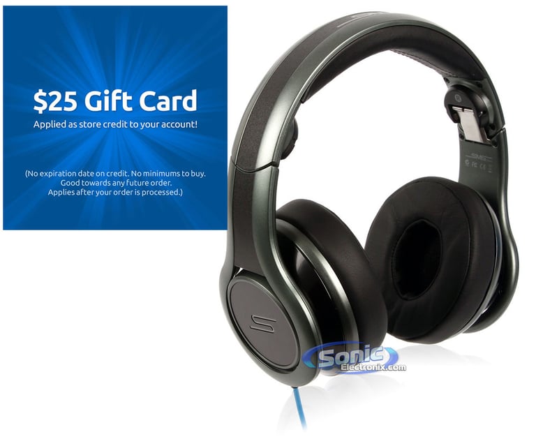 SMS Audio SMS-DJ-GRY + $25 eGift Card Image 1