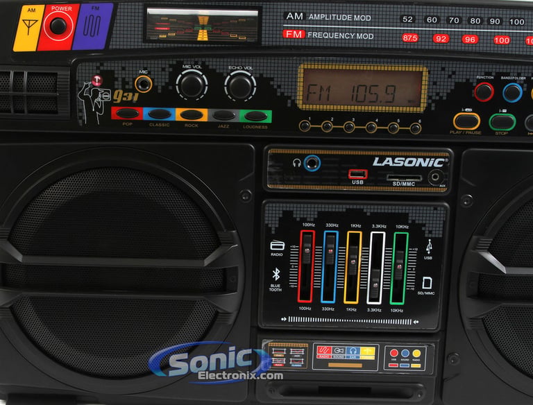 Lasonic i931x BT Bluetooth Boombox with $10 eGift Card Image 3