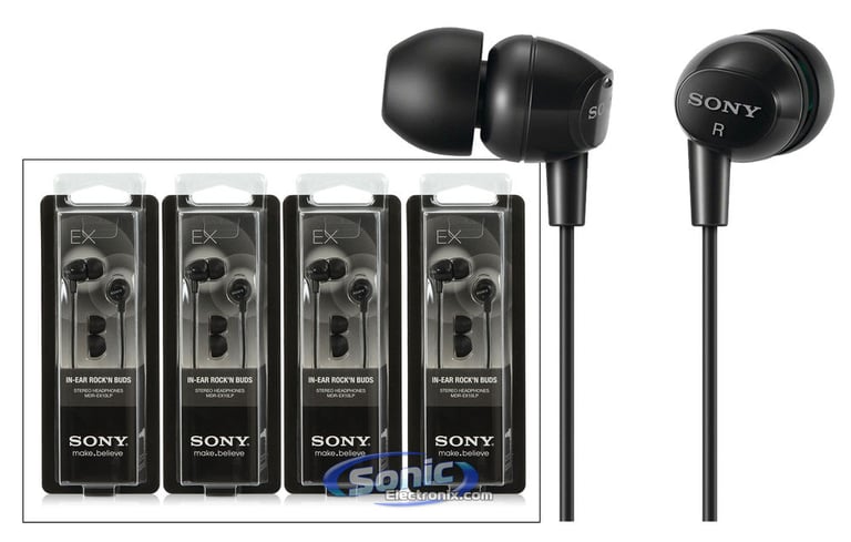 Sony MDR-EX10LP Black (4-Pack) Image 1