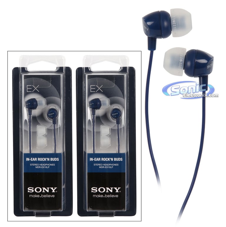 Sony MDR-EX10LP Cobalt Blue (2-Pack) Image 1