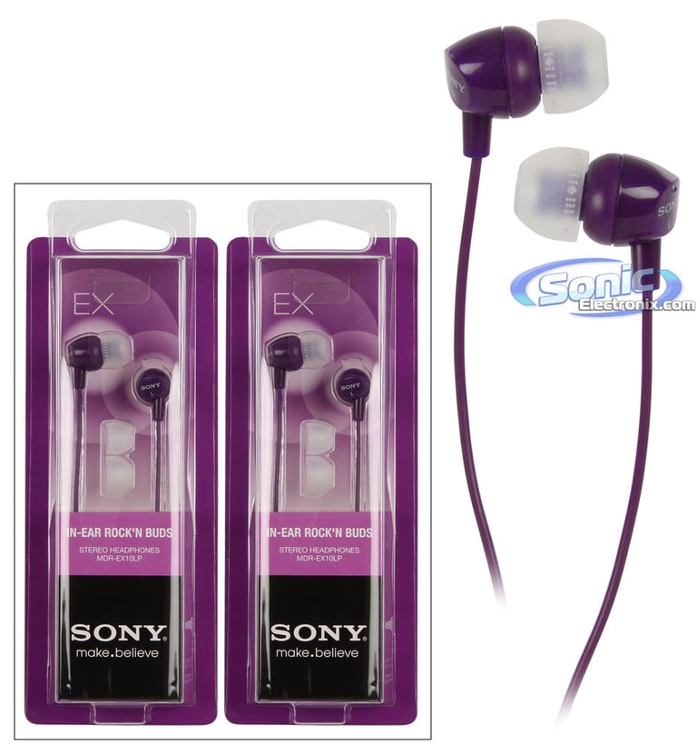 Sony MDR-EX10LP Violet (2-Pack) Image 1