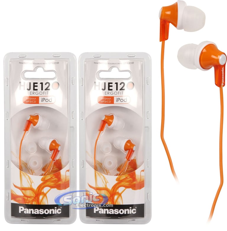 Panasonic RP-HJE120-D Orange (2-Pack) Image 1