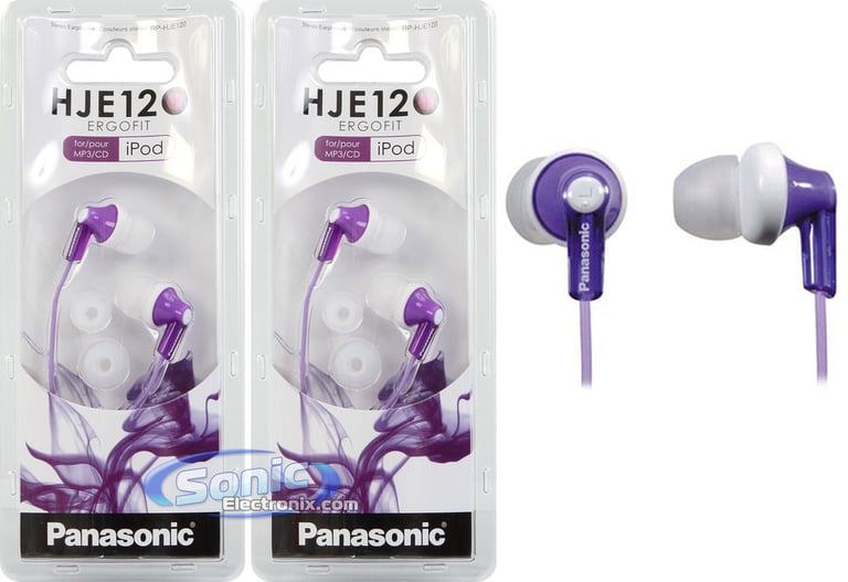 Panasonic RP-HJE120-V Violet (2 PACK) Image 1