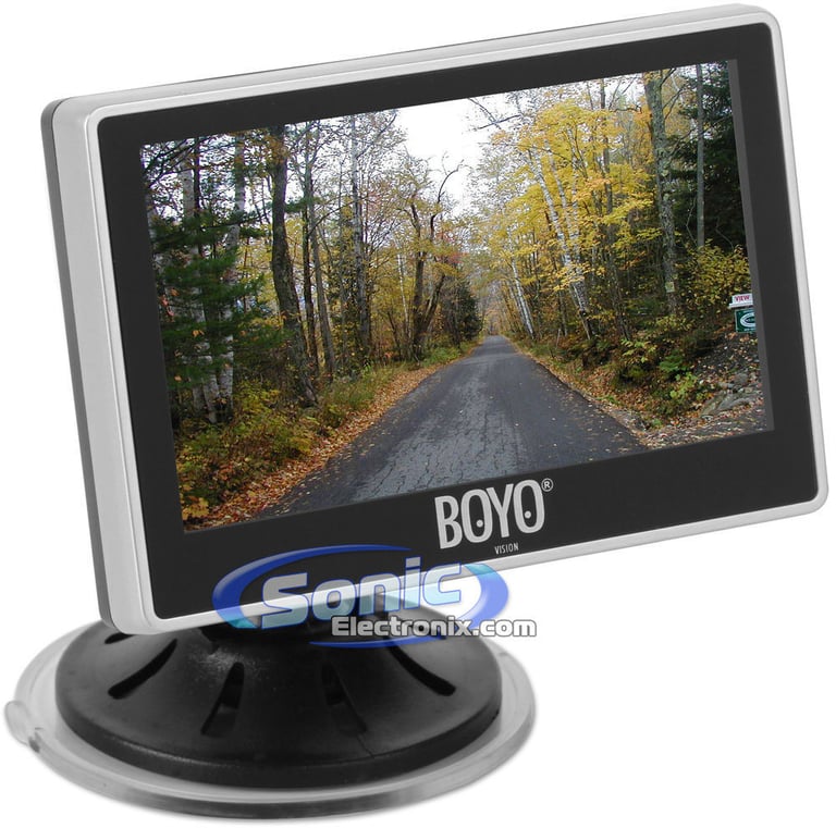 BOYO Vision License Plate Frame Rear-View Back-Up Camera and In-Car Digital Rear View Monitor Image 2