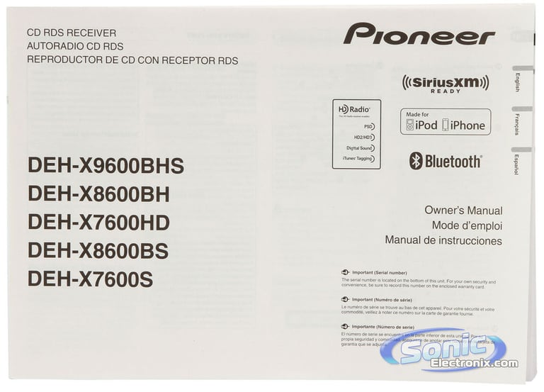 Pioneer DEH-X7600S Image 8