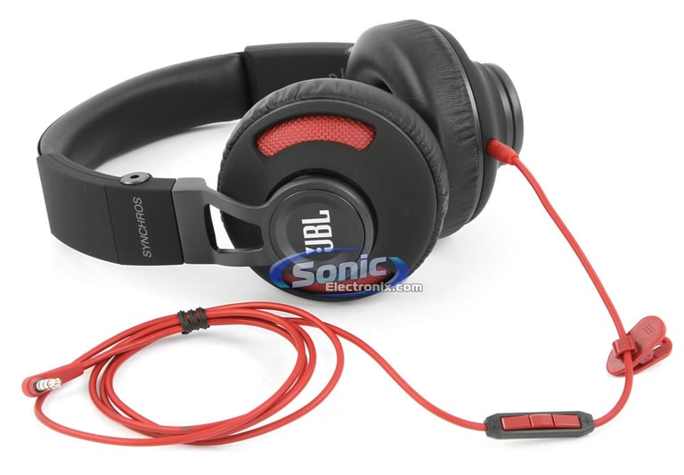 JBL Synchros S300A - Black/Red Image 2