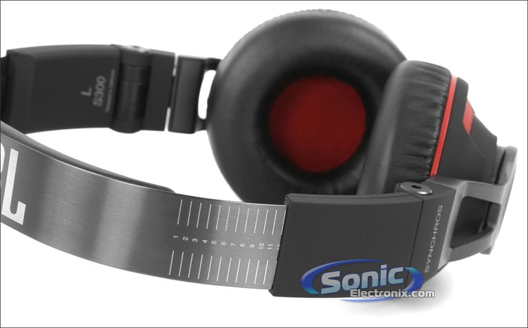 JBL Synchros S300A - Black/Red Image 7