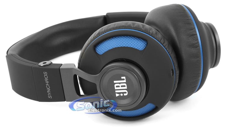 JBL Synchros S300A - Black/Blue Image 3