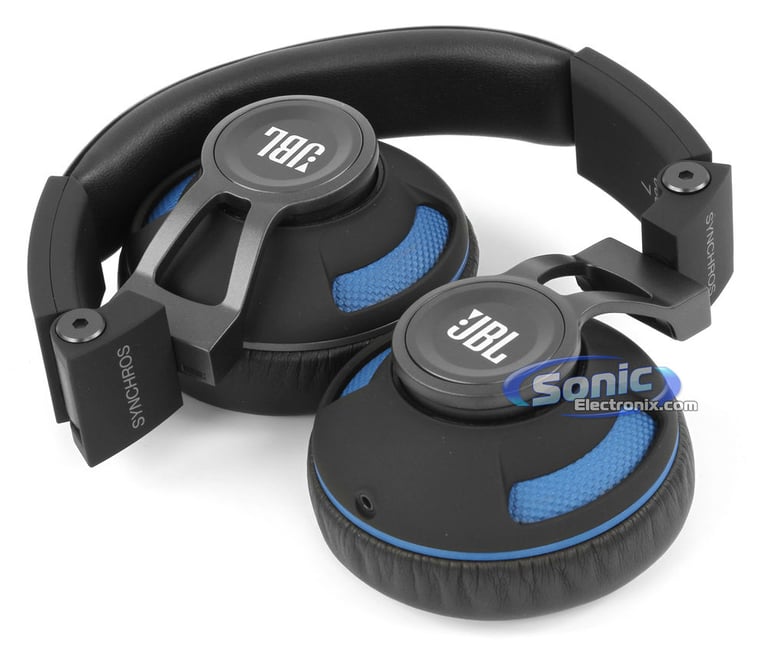 JBL Synchros S300A - Black/Blue Image 7
