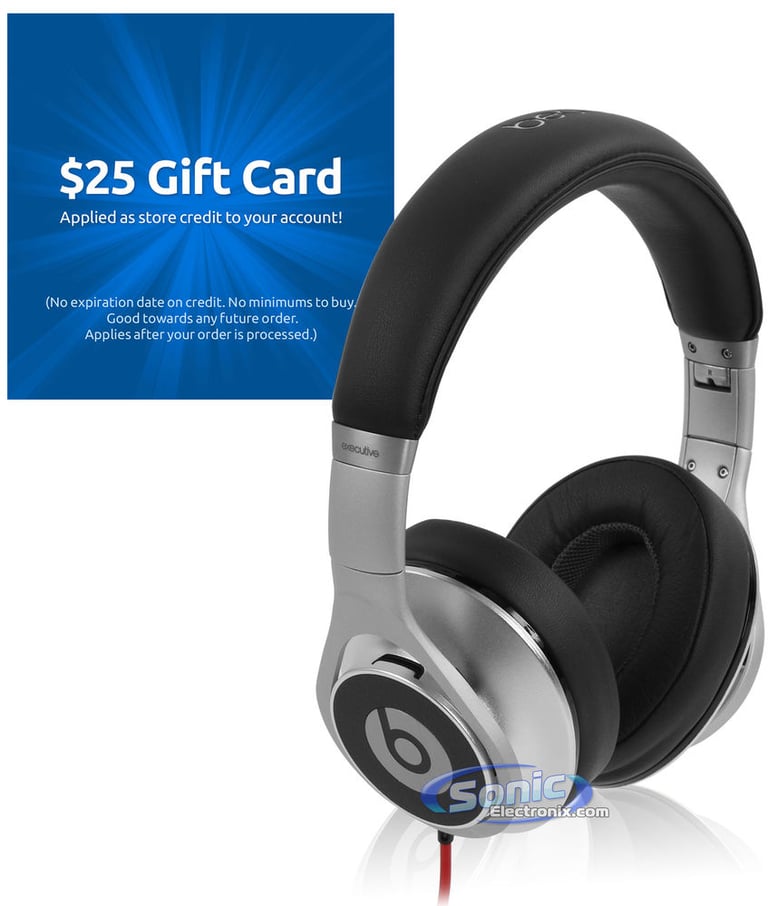 Beats By Dr. Dre Executive (Silver) Plus $25 eGift Card Image 1