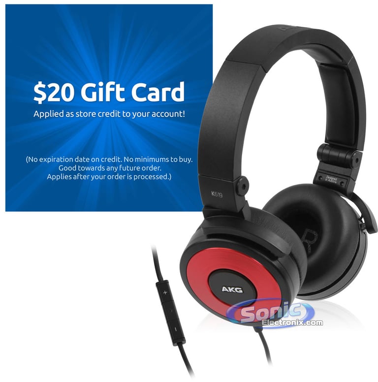 AKG K619 Red Plus $20 eGift Card Image 1