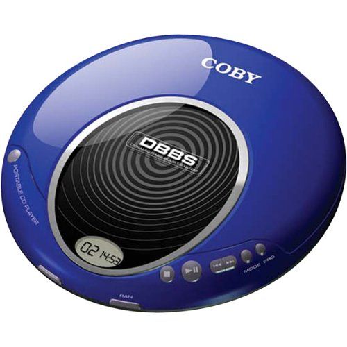 Coby CXCD114BLU (CX-CD114BLU) Portable CD Player - Blue Image 1