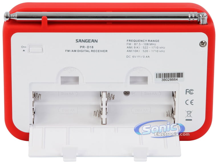 Sangean PR-D18RD (Red/White) Image 4