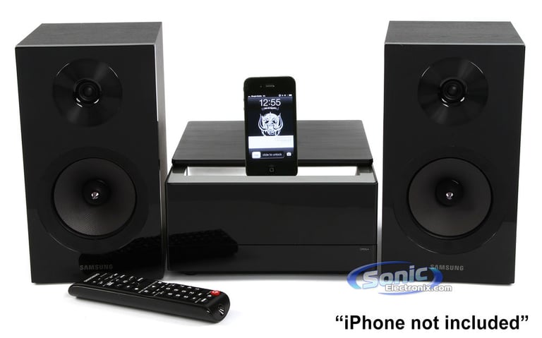 Samsung MM-E430 (MME430) Wireless Bluetooth Dual Dock Stereo Shelf System Speakers Open Box Image 15