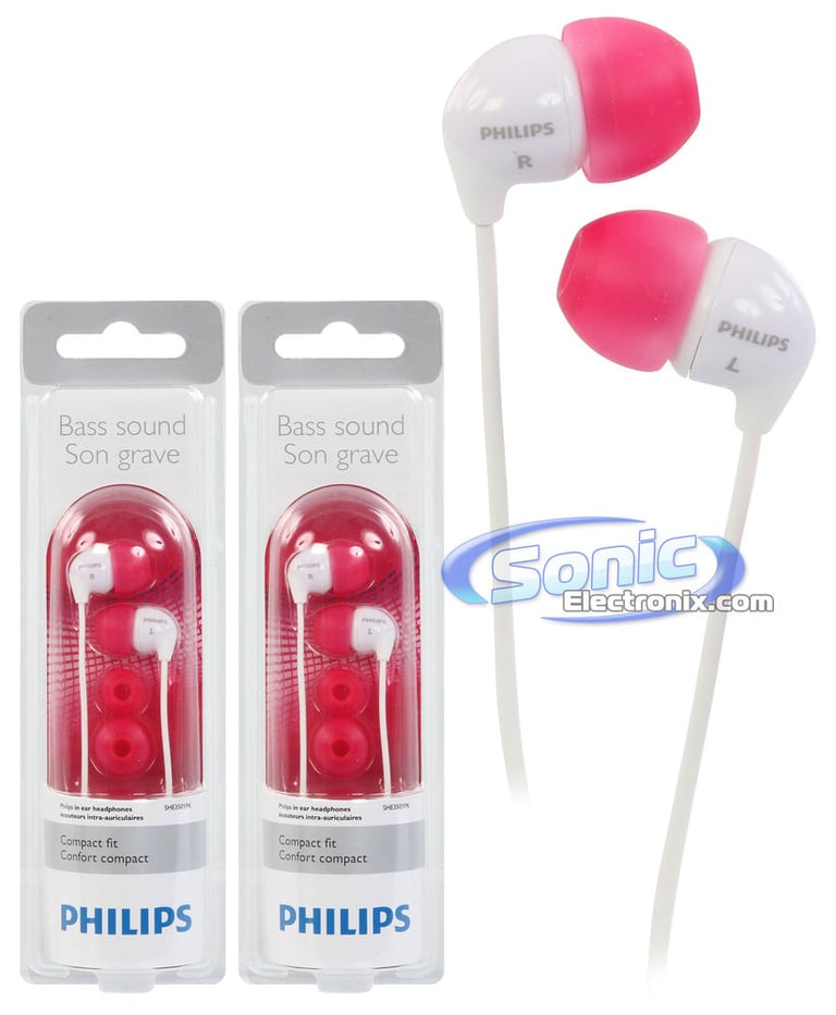 Philips SHE3501 Pink/White (2-Pack) Image 1