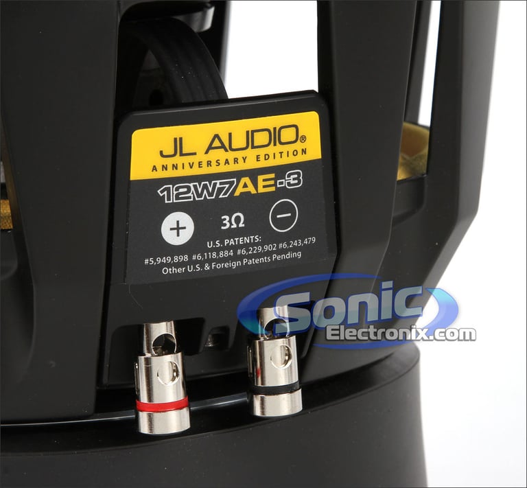 12" 12W7AE-3 JL Subwoofer + NVX 12000W RMS Amplifier + Premium Amp Kit Image 8