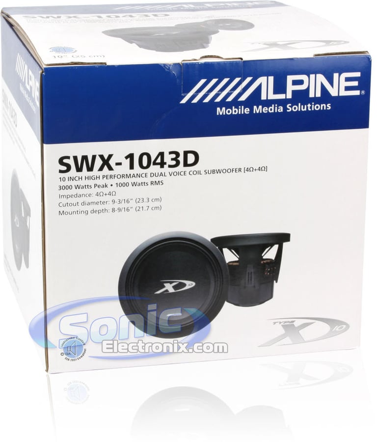 (2) Alpine SWX-1043 10" Subs + Hifonics BRZ1700.1D Amp Image 13
