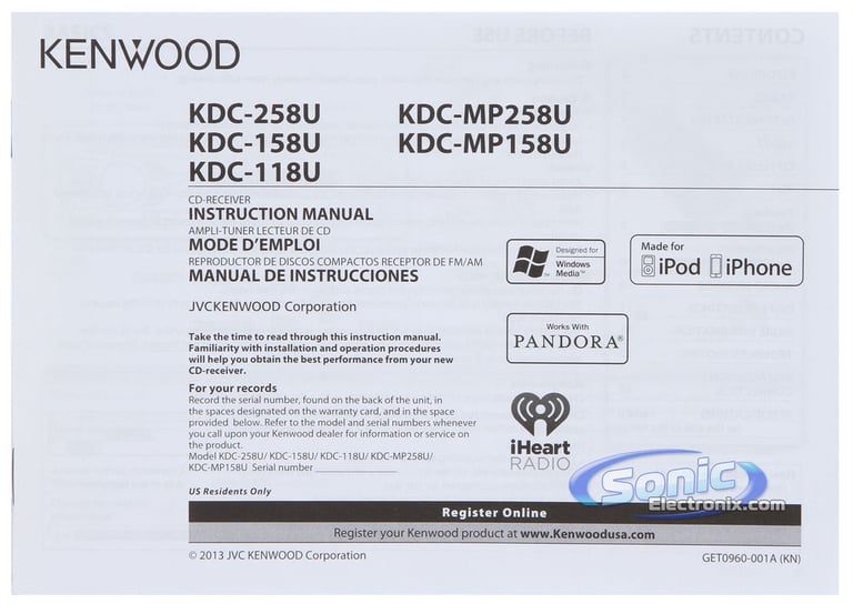 Kenwood KDC-258U Image 8
