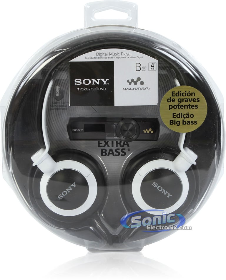 Sony NWZ-B173F MP3 Player + MDR-XB200 Headphones - Black Image 12