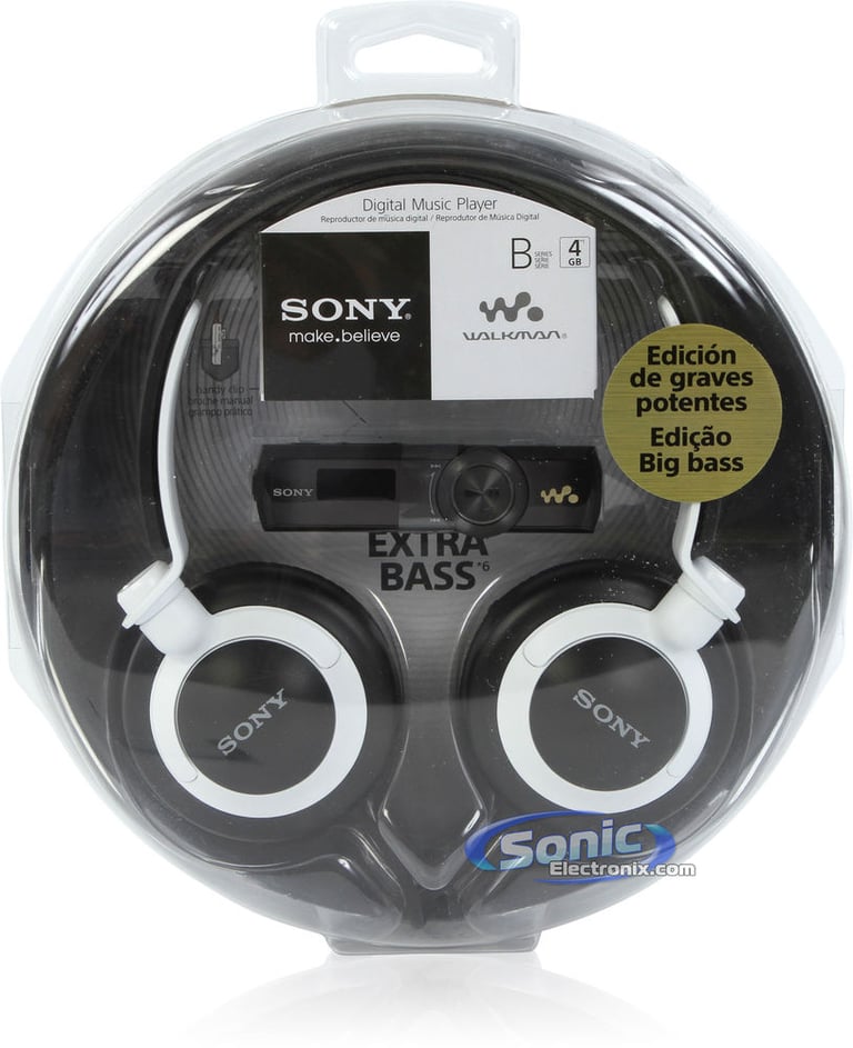 Sony NWZ-B173F MP3 Player + MDR-XB200 Headphones - Black Image 13