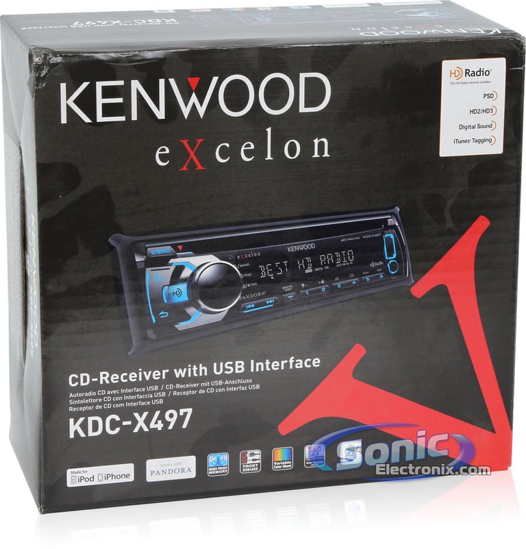 Kenwood eXcelon KDC-X497 Image 9