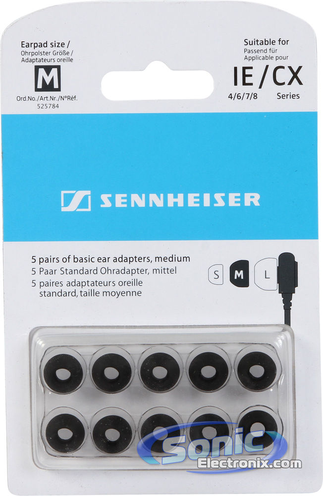 Sennheiser Replacement CX 215 Ear-Tips, Medium - 525784 Image 2