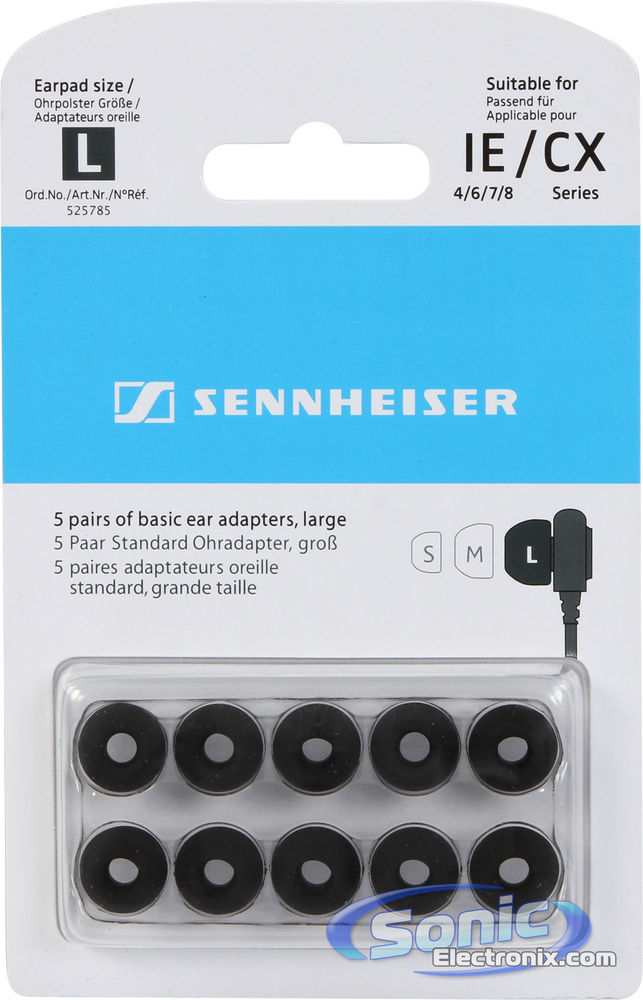 Sennheiser Replacement CX 215 Ear-Tips, Large - 525785 Image 2