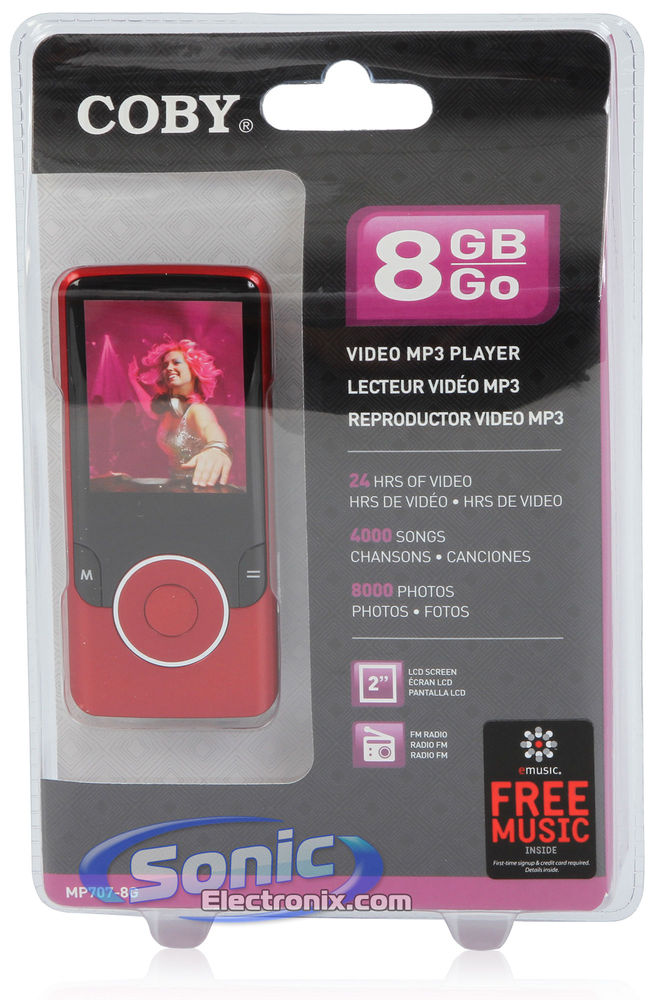 Coby MP707-8G - Red Image 6